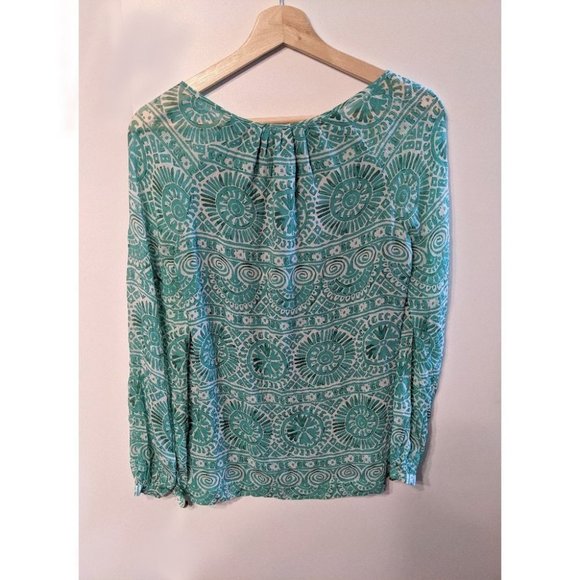 NEW Tory Burch | Lisa Top in Medallion Print - Picture 2 of 7